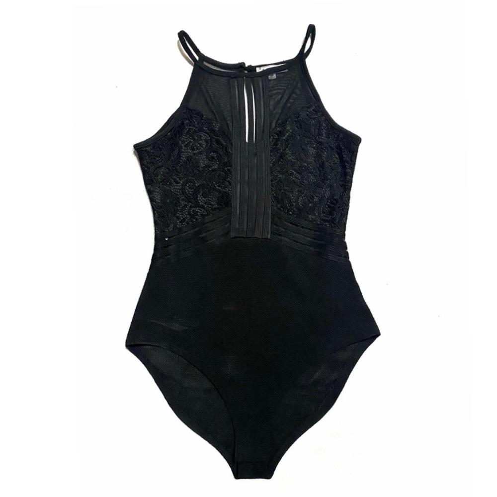 Black Sheer Bodysuit
